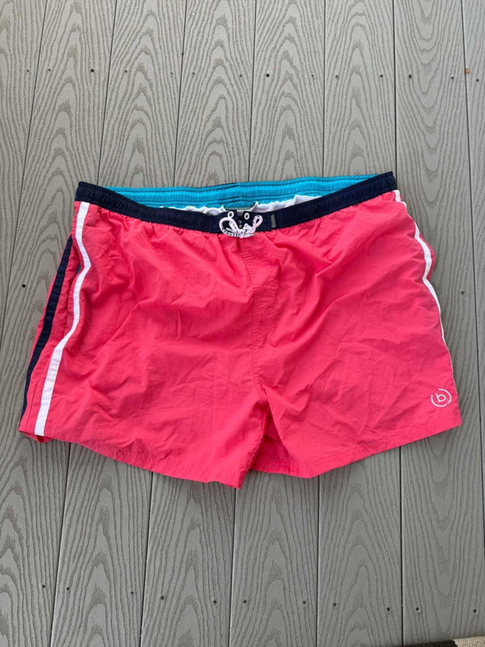 Bugatti Men’s 5XL Swim Trunks | Big & Tall Pink Beach Shorts